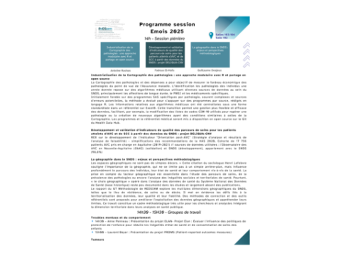 Programme Emois 2025